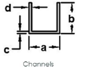 Aluminium U Channels( Any surface)