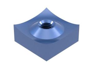 40x40x20 mm Concave cutter for Vecoplan/Lindner, M12,raised 