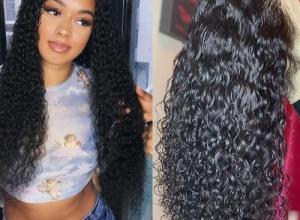 360 lace wigs 150% density curly