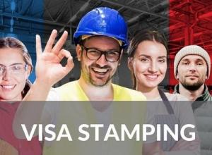 Visa stamping