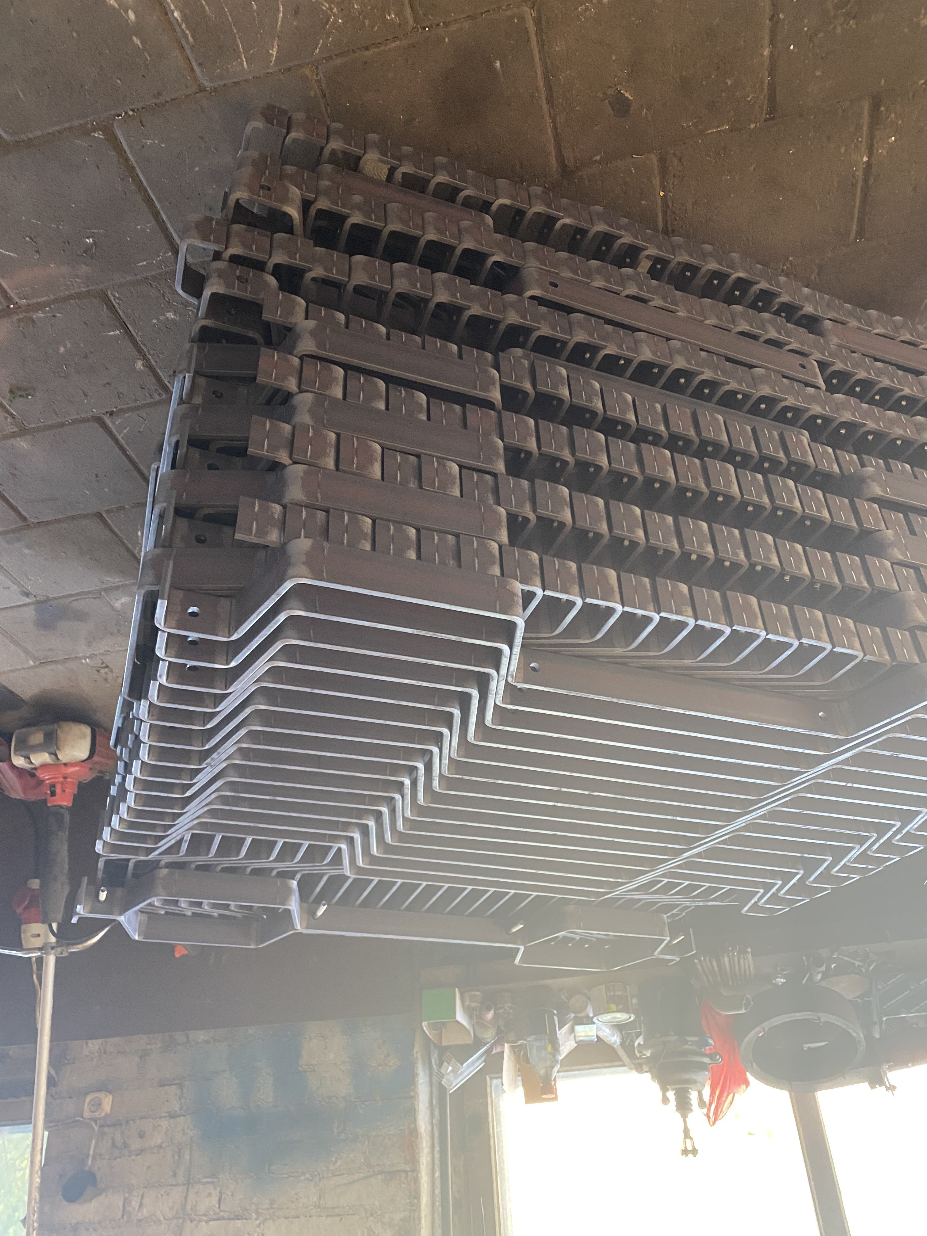  Stationary production of paving stones and concrete blocks