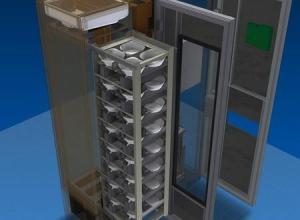 Hot food vending machine
