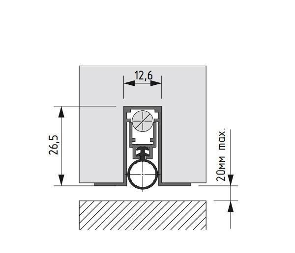 Automatic drop down seal AFP 24.5x20