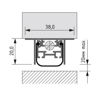 Automatic drop down seal AFP 24.5x20