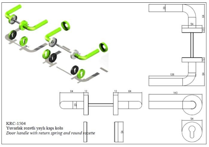 Double Plate Window Handle