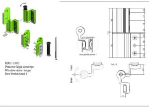 Aluminium Door Hinge