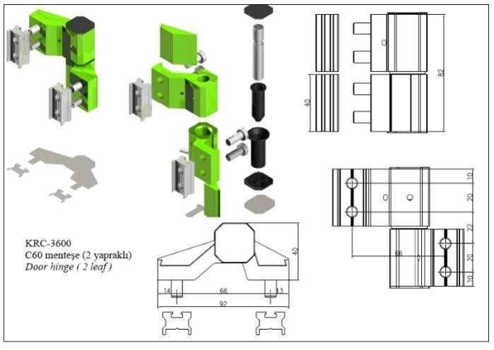 Double Plate Window Handle