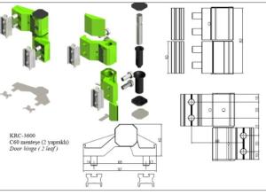 Aluminium Door Hinge