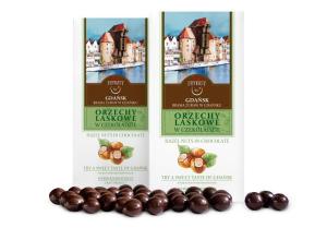 Gdansk hazelnuts covered in chocolate 125g