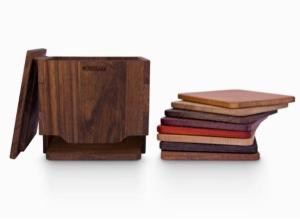 Rita - Coaster Set - 8 Pieces (8 Different Woods) - WOODSAKA