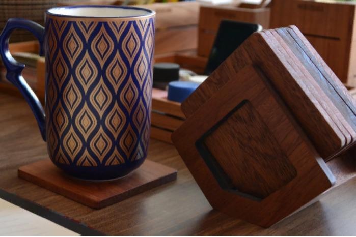 Rita - Coaster Set - 8 Pieces (8 Different Woods) - WOODSAKA