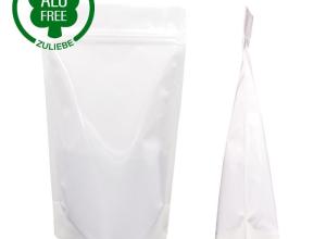 Stand-up pouch white gloss high barrier