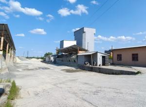  A working concrete plant in the suburbs of Lviv
