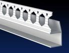 Renderplas PVC shadow gap 'U' profile