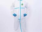 surgical coverall with blue taped  type 5/6 