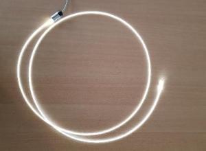 Lighting lateral optical fiber