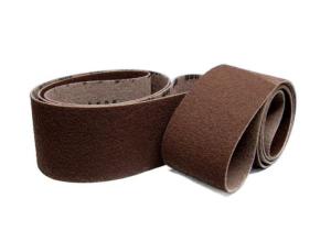 Abrasive fleece belts