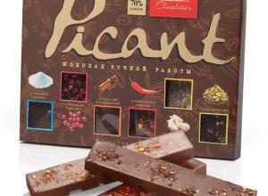 Chocolate bars «Picant»