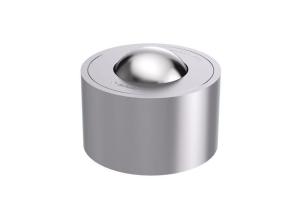 Solid ball caster without collar