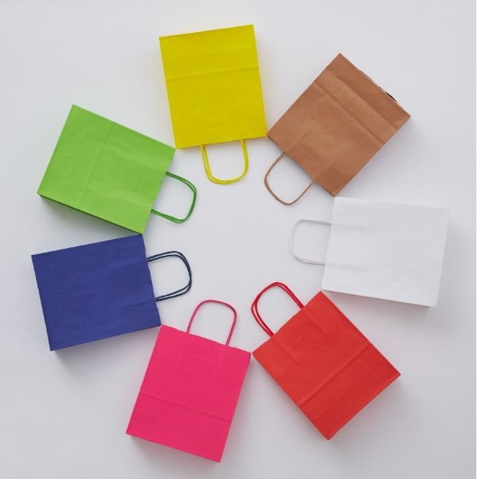 Paper bag with printed logo