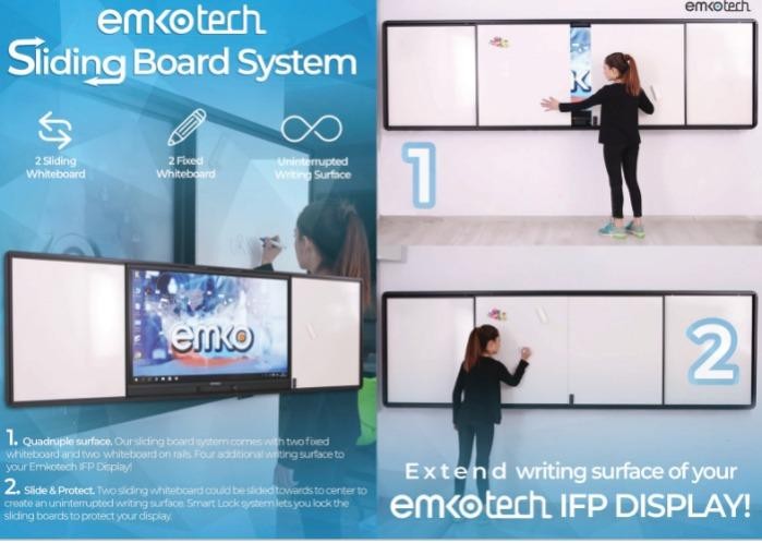 Emkotech Vertical Sliding System with Interactive board