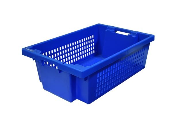 Box with perforated base and solid walls