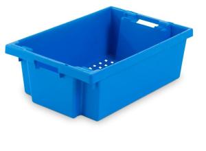 Box with perforated base and solid walls