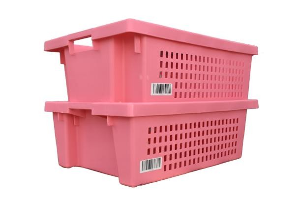Box with solid base and perforated walls