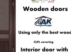 Made in Ukraine cheap interior solid wooden doors High quali