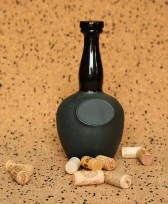 Ceramic Bottle for Vodka "The Globe"
