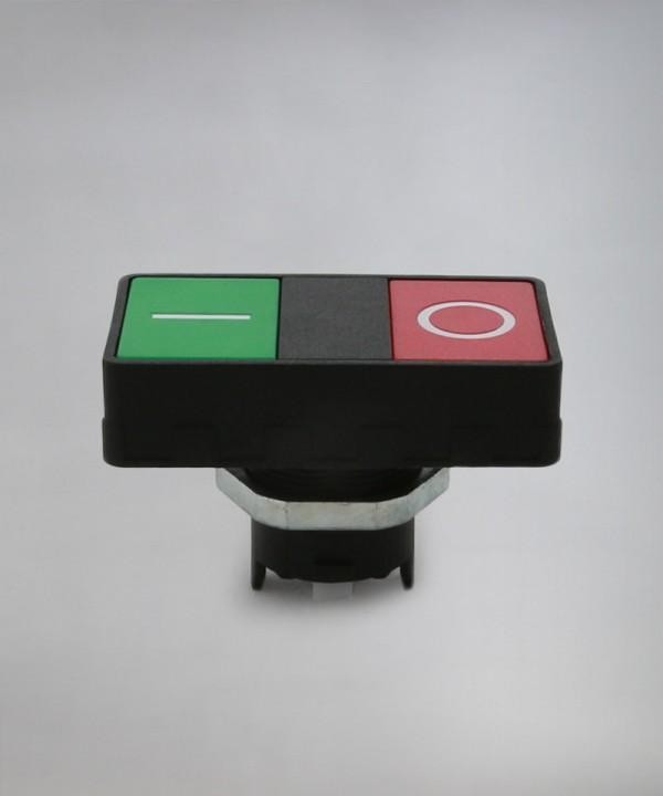 Triple push-button with indicator and stop EPD/FS