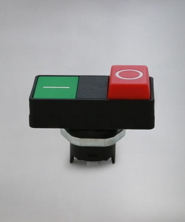 Triple push-button with indicator and stop EPD/FS