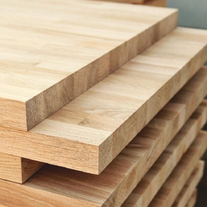 Rubberwood butt joint board finger joint edge glued panel 