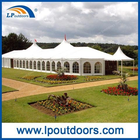 25M Clear Span Transparent Large Curve Marquee Tent...