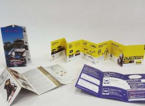 Printing of folded leaflets