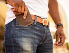 Leather Belt With Solid Brass Buckle
