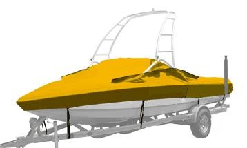 Tarpaulin cover for snow spreaders and ploughs