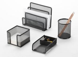 Metal Mesh Stationery Office Set