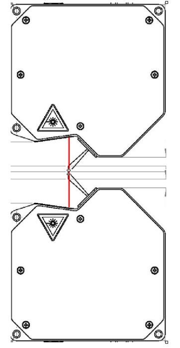 Ingot measurements on aluminium or steel before scalping 