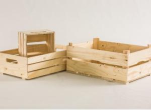 Crates and boxes from wood
